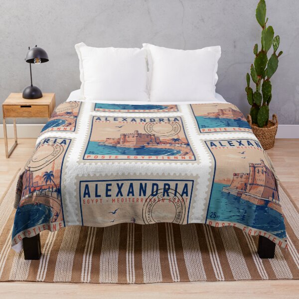Item preview, Alexandria Egypt Mediterranean Postage Stamp Travel Sticker designed and sold by stickercuffs.