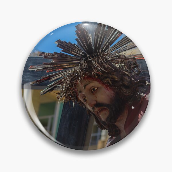 Item preview, Statue Of Jesus Carrying The Cross With Crown Of Thorns During Holy Week Procession designed and sold by Nmallia.