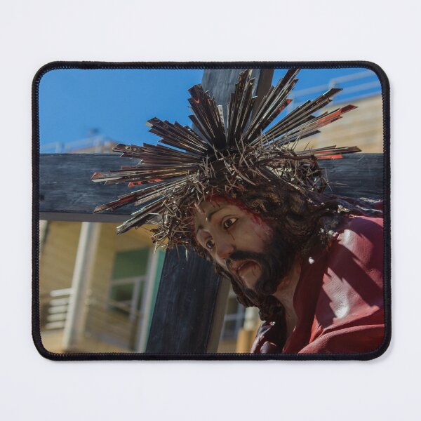 Item preview, Statue Of Jesus Carrying The Cross With Crown Of Thorns During Holy Week Procession designed and sold by Nmallia.