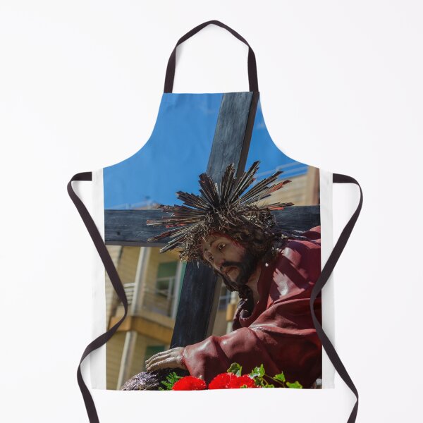 Item preview, Statue Of Jesus Carrying The Cross With Crown Of Thorns During Holy Week Procession designed and sold by Nmallia.