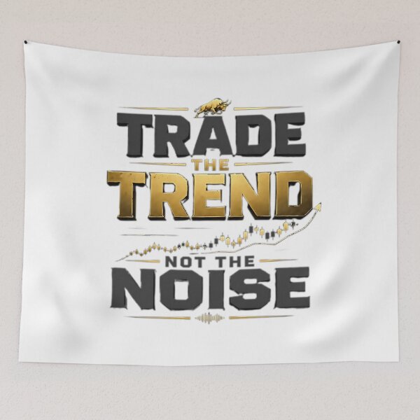 Item preview, Trade The Trend Not The Noise Trading Typography Shirt designed and sold by PipForgeStudio .
