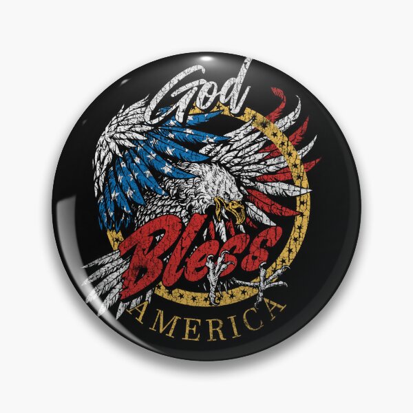 Item preview, God Bless America Patriotic Retro Eagle designed and sold by The secret storage room.