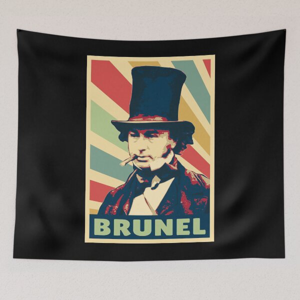 Item preview, Isambard Kingdom Brunel Iconic Engineer Portrait designed and sold by marke770.