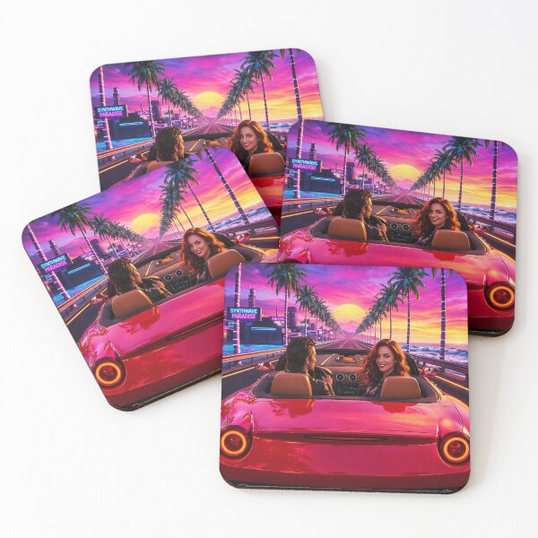 Item preview, Atardecer Synthwave Retro por Mavila Art designed and sold by JMAVILA ART.