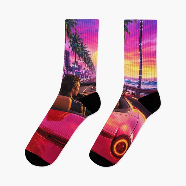 Artikelvorschau, Atardecer Synthwave Retro von Mavila Art entworfen und verkauft von Mavila Forge.