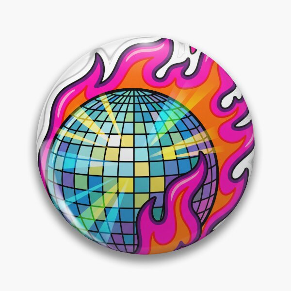 Item preview, Flaming Disco Ball 70s Drama Queen designed and sold by ryanguas.