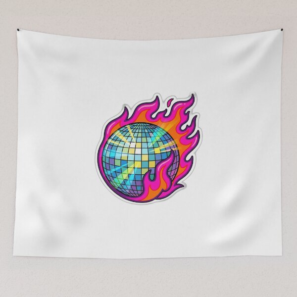 Item preview, Flaming Disco Ball 70s Drama Queen designed and sold by ryanguas.