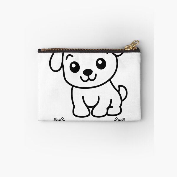 Item preview, Cute Cartoon Puppy and Kittens Line Art designed and sold by EHdesignShop.