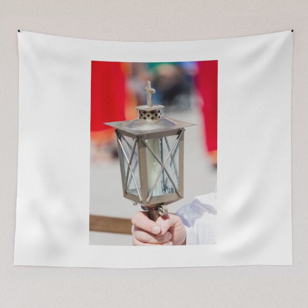 Item preview, Handheld Religious Lantern With Candle And Cross During Outdoor Church Procession designed and sold by Nmallia.