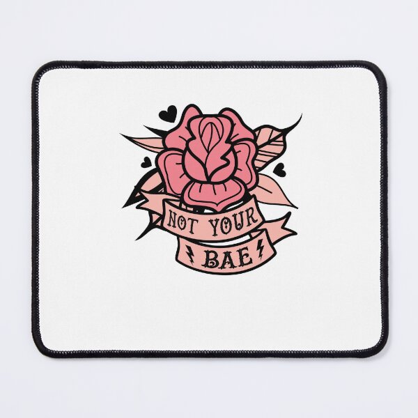 Item preview, Not Your Bae Old School Rose Tattoo designed and sold by The secret storage room.