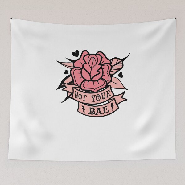 Item preview, Not Your Bae Old School Rose Tattoo designed and sold by The secret storage room.
