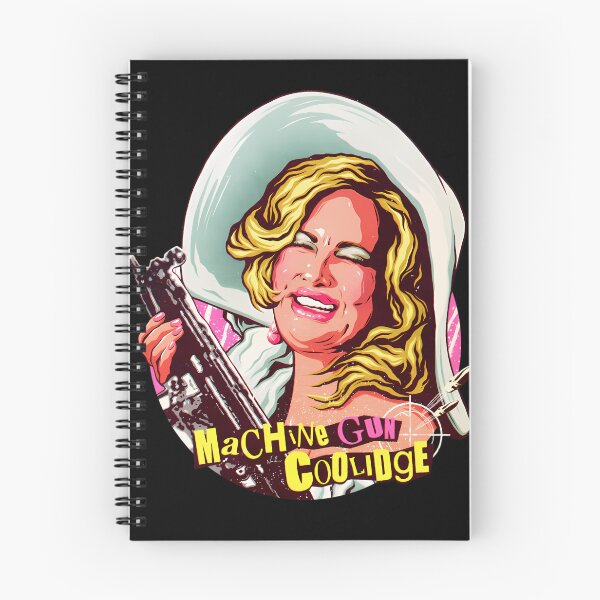 Item preview, Laughing Blonde Woman in White Scarf Holding Gun Pink designed and sold by Chicica.