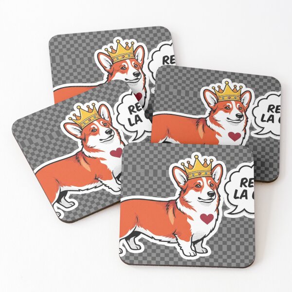 Item preview, Cute Pop Art Corgi King of the House Sticker designed and sold by TinyLegs.