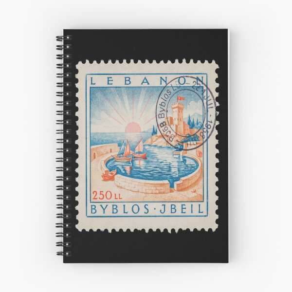 Item preview, Byblos Lebanon Mediterranean Postage Stamp Travel Sticker designed and sold by stickercuffs.