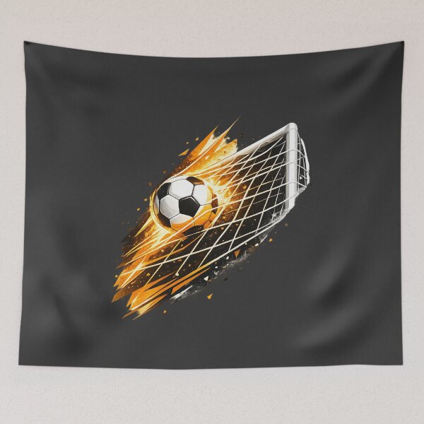 Item preview, Soccer Goal Flaming Ball Gift designed and sold by Corvoria.
