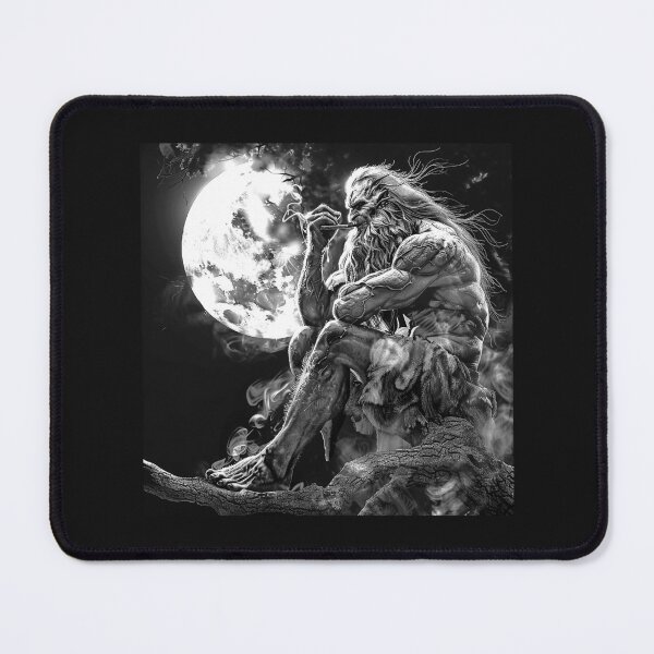 Item preview, Ancient Moonlit Giant – Dark Mythic Fantasy Art designed and sold by inkoutninja.