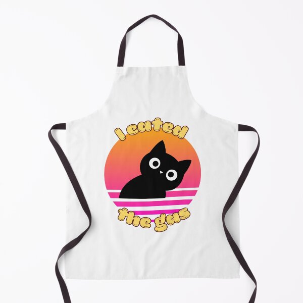 Item preview, I Eated The Gas Retro Sunset Black Cat designed and sold by Cafya.