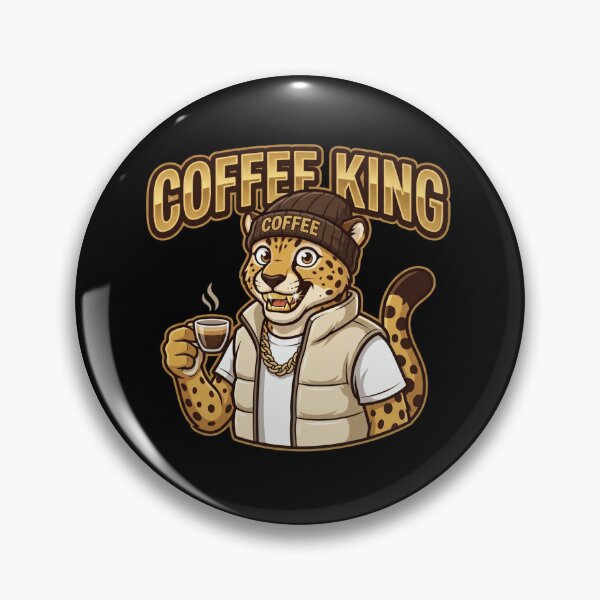 Item preview, Coffee King Cheetah Gift designed and sold by AbanoubStore.