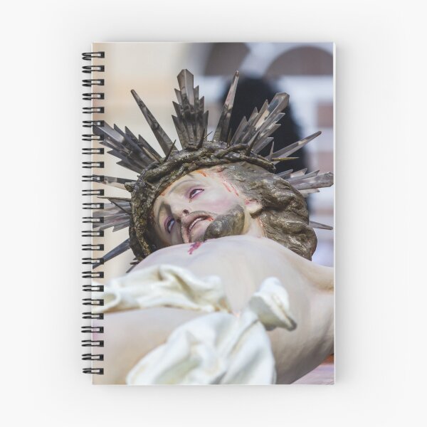 Item preview, Close-Up Statue Of Jesus On The Cross With Crown Of Thorns And Radiant Halo During Procession designed and sold by Nmallia.