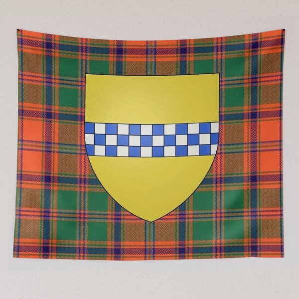 Item preview, Stewart High Steward of Scotland Arms and Royal Ancient Tartan designed and sold by Kirrindy Designs.