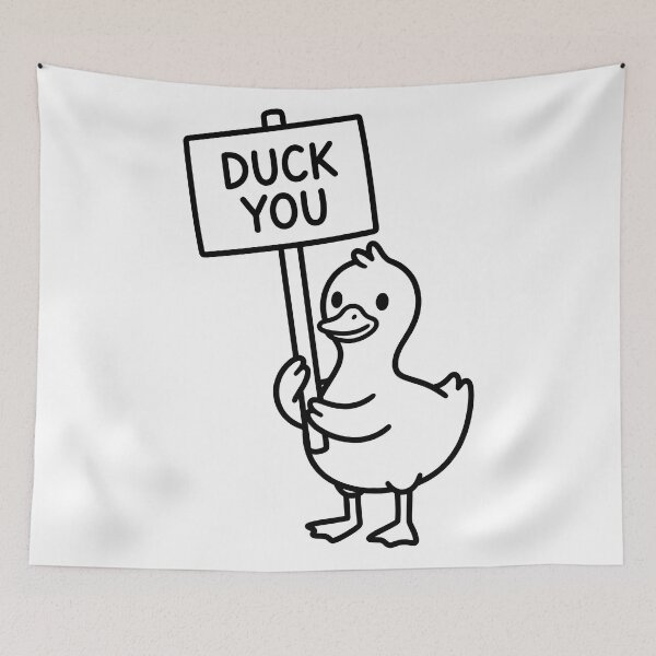 Item preview, Funny Cute Duck You Sign Pun designed and sold by seven things shop.