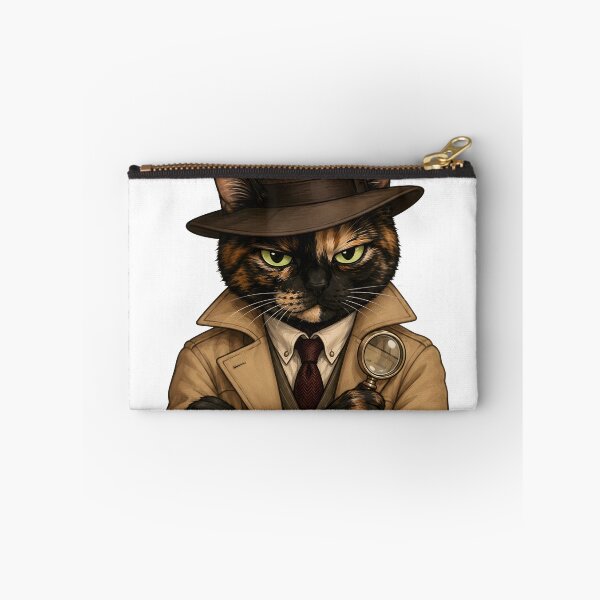 Item preview, Funny Cat Mom Gift — Trust No One Especially Dogs — Tortoiseshell Cat Lover Detective designed and sold by Martin's_Design.