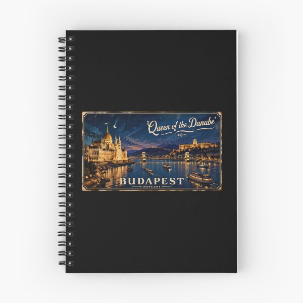 Item preview, Budapest: Queen of the Danube Poster designed and sold by FestivityFinds.