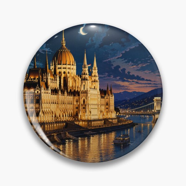 Item preview, Budapest: Queen of the Danube Poster designed and sold by FestivityFinds.