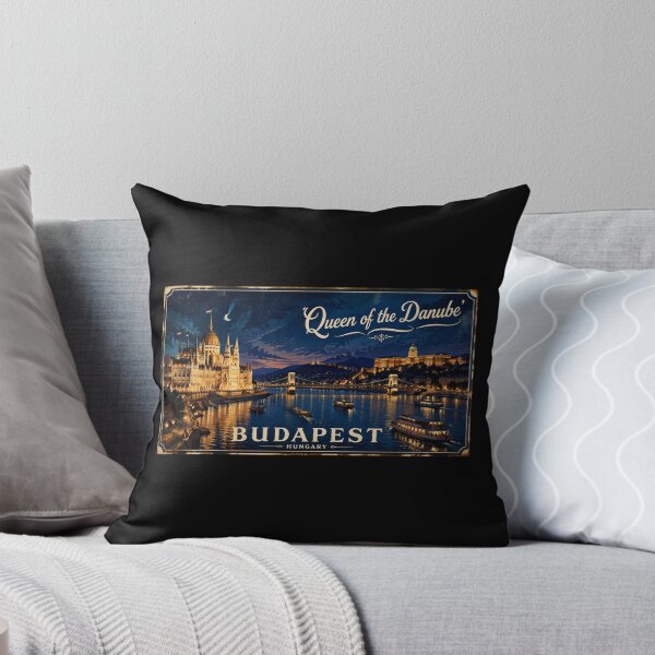 Item preview, Budapest: Queen of the Danube Poster designed and sold by FestivityFinds.