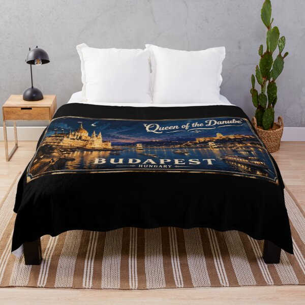 Item preview, Budapest: Queen of the Danube Poster designed and sold by FestivityFinds.