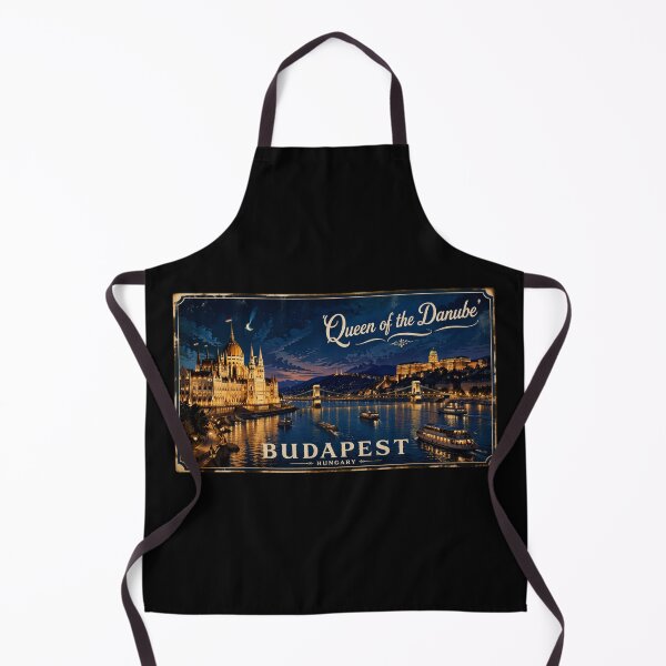 Item preview, Budapest: Queen of the Danube Poster designed and sold by FestivityFinds.