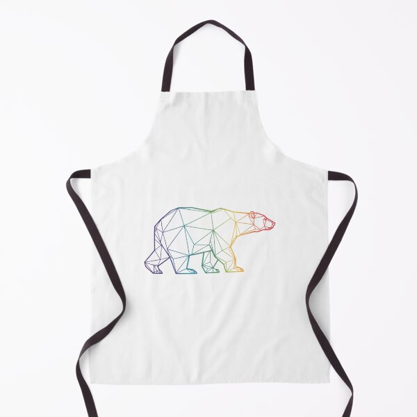 Item preview, Geometric Bear LGBTQ Rainbow Flag Gay Pride designed and sold by SapfireStuArt.