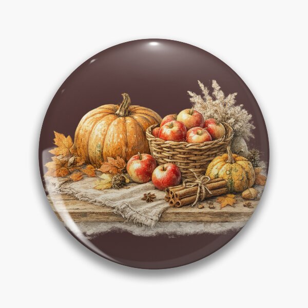 Item preview, Autumn Harvest Watercolor | Pumpkin Apple Cottagecore Art | Rustic Fall Kitchen Decor | Thanksgiving Illustration designed and sold by MagicMakerPh.