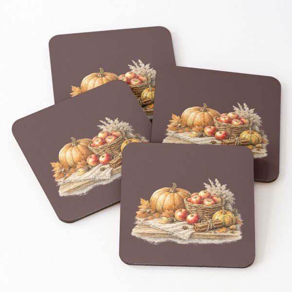 Item preview, Autumn Harvest Watercolor | Pumpkin Apple Cottagecore Art | Rustic Fall Kitchen Decor | Thanksgiving Illustration designed and sold by MagicMakerPh.