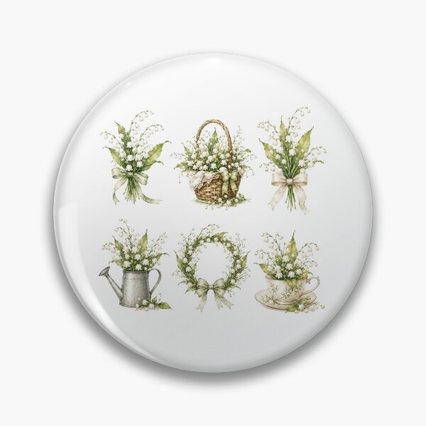 Item preview, Vintage Lily Of The Valley Die Cut Stickers designed and sold by frenchstylehome.