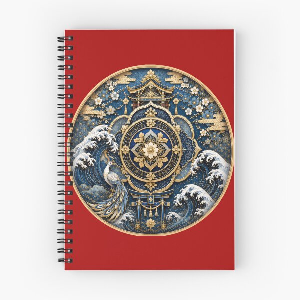 Item preview, Azure Imperial Tide – Sacred Japanese Crest Emblem designed and sold by sunbowjp stadio.