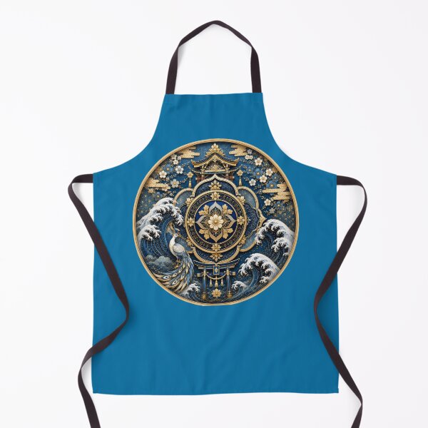 Item preview, Azure Imperial Tide – Sacred Japanese Crest Emblem designed and sold by sunbowjp stadio.