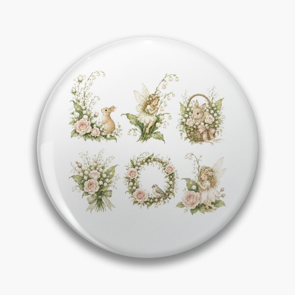 Item preview, Lily Of The Valley Rose Vintage Die Cut Stickers designed and sold by frenchstylehome.