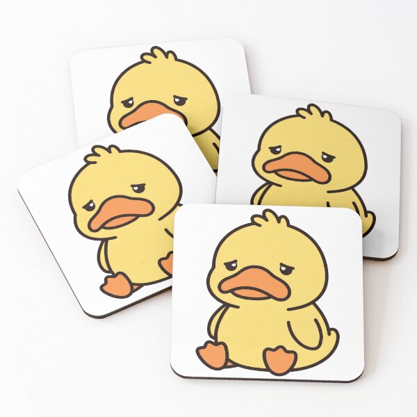 Item preview, Cute But Sad Kawaii Yellow Duck designed and sold by seven things shop.