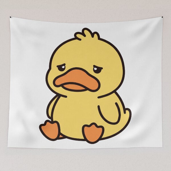 Item preview, Cute But Sad Kawaii Yellow Duck designed and sold by seven things shop.