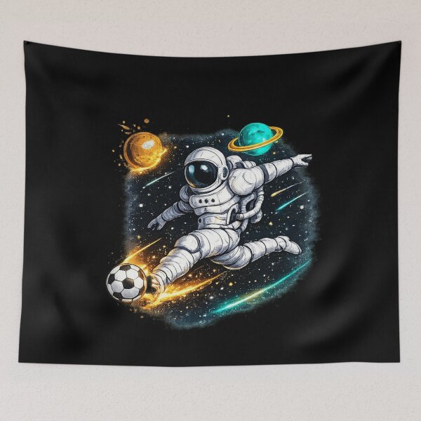 Item preview, Soccer Astronaut Space Gift designed and sold by Corvoria.