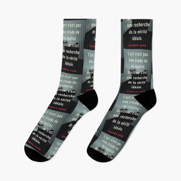 Item preview, George Sand quote: L'art n'est pas une étude de la réalité positive; c'est une recherche de la vérité idéale. designed and sold by artbleed.