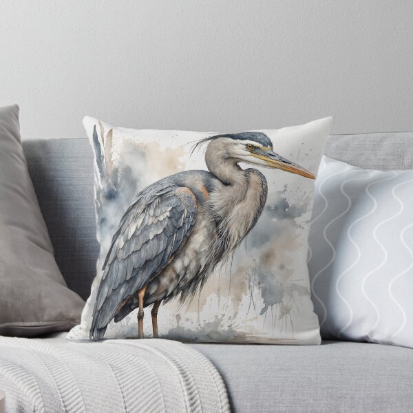 Item preview, Blue Heron Watercolor Art — Wildlife Print designed and sold by RawNaturePrints.