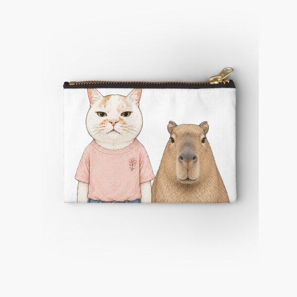 Item preview, Unlikely Besties: Grumpy Cat and Chill Capybara designed and sold by Komatoya.