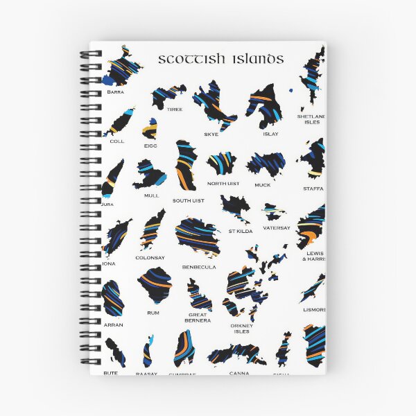 Item preview, Scottish Islands Map Illustration designed and sold by davidelder.