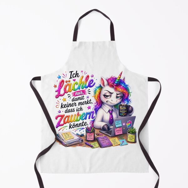 Item preview, Annoyed Office Unicorn German Quote designed and sold by Tinosshop.