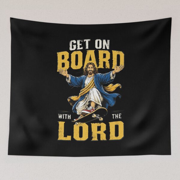 Item preview, Christ Skateboarding Get On Board With The Lord Jesus Skate designed and sold by OlakunleOloroz.