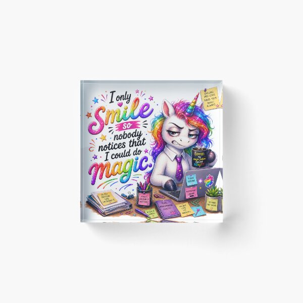 Item preview, Annabel Office Unicorn German Quote designed and sold by Tinosshop.