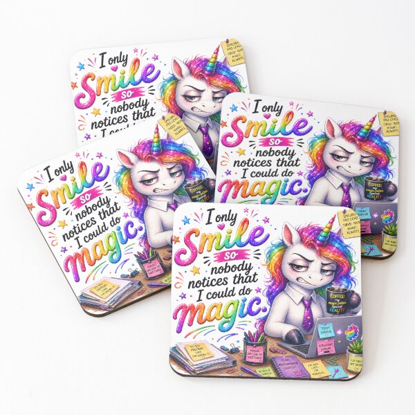 Item preview, Annabel Office Unicorn German Quote designed and sold by Tinosshop.