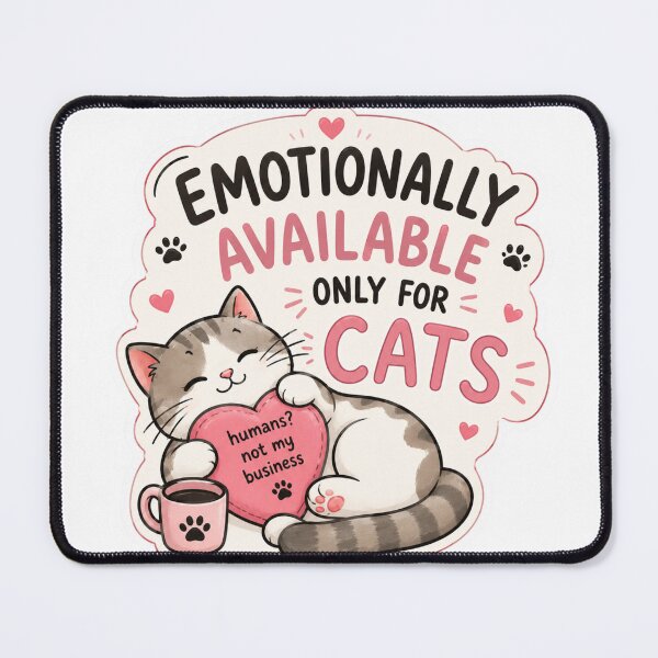 Item preview, cat only designed and sold by grow gently studio.
